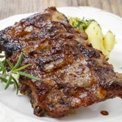 Ribs with honey. Party dish